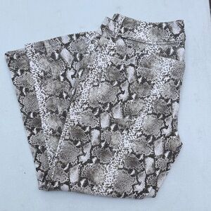 Chico’s Snake Print Denim Pants